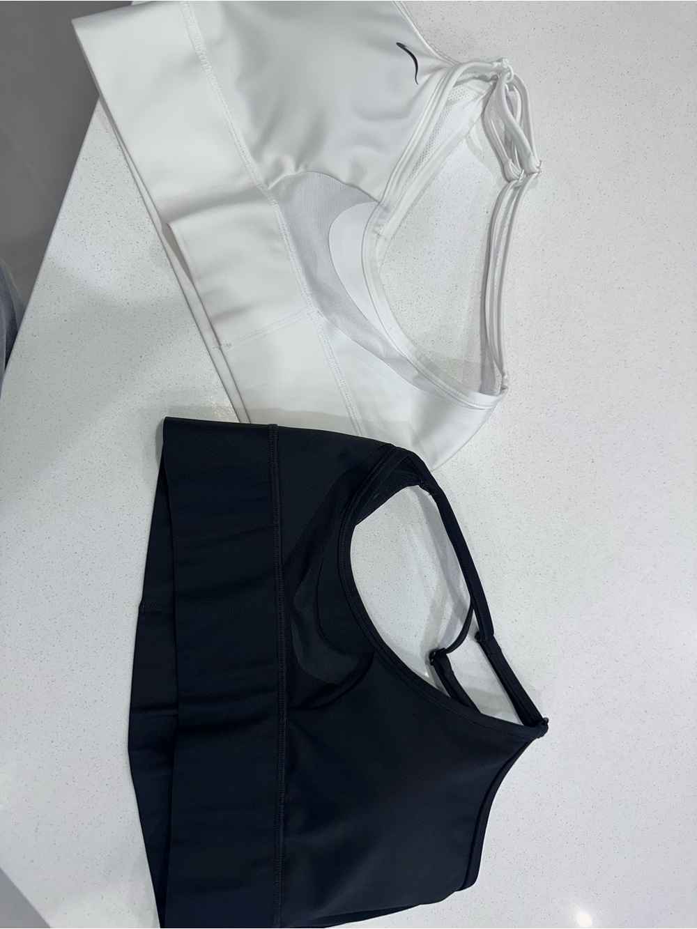 Nike Women's Strappy Sports Bras — White & Black - Picture 3 of 6
